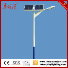 Hot sale steel pole for 10m solar power street lamp post with battery bracket for town villiage
